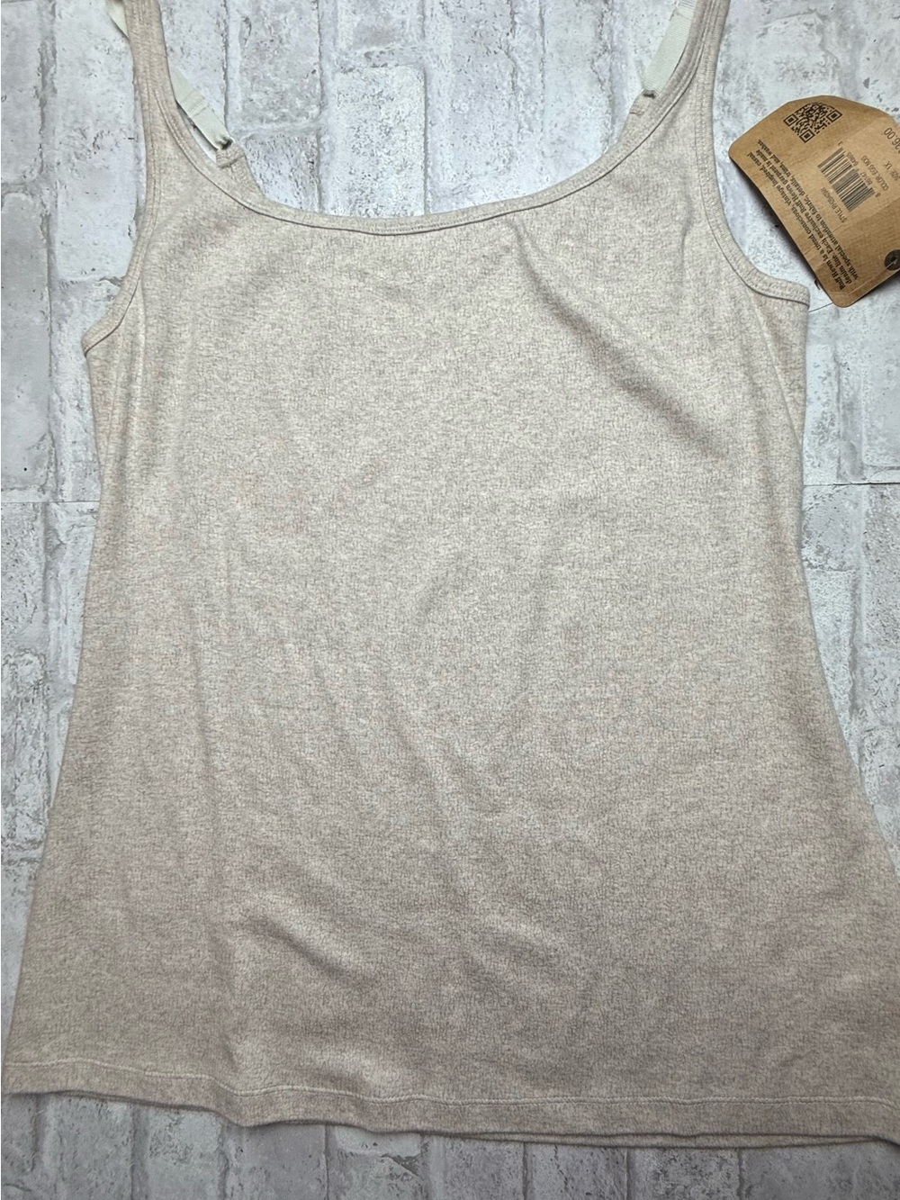 Ruff Hewn Women's Plus 1X Beige Solid Camisole Adjustable Strap Stretch NEW NWT😍